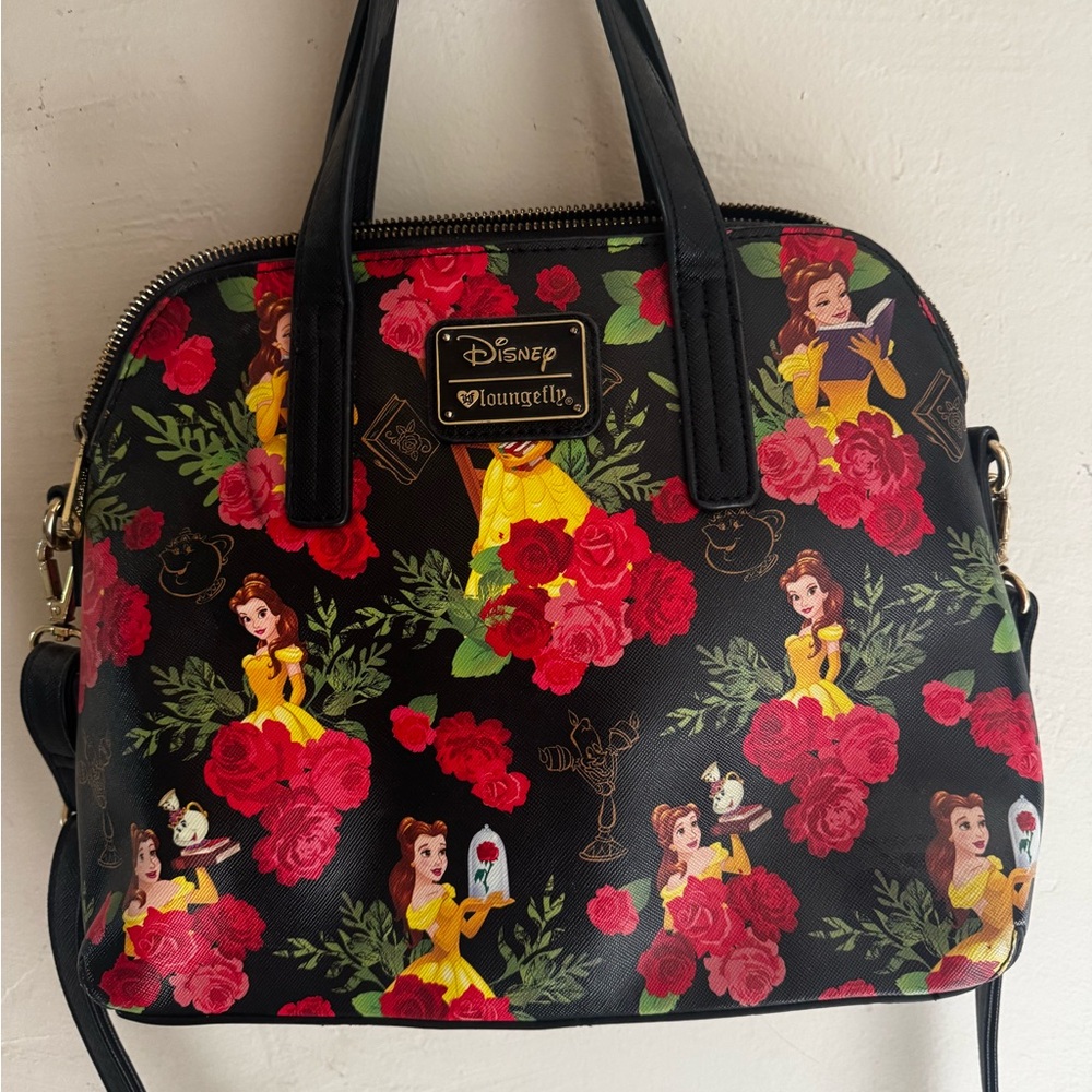 Loungefly Black and Red Belle Purse